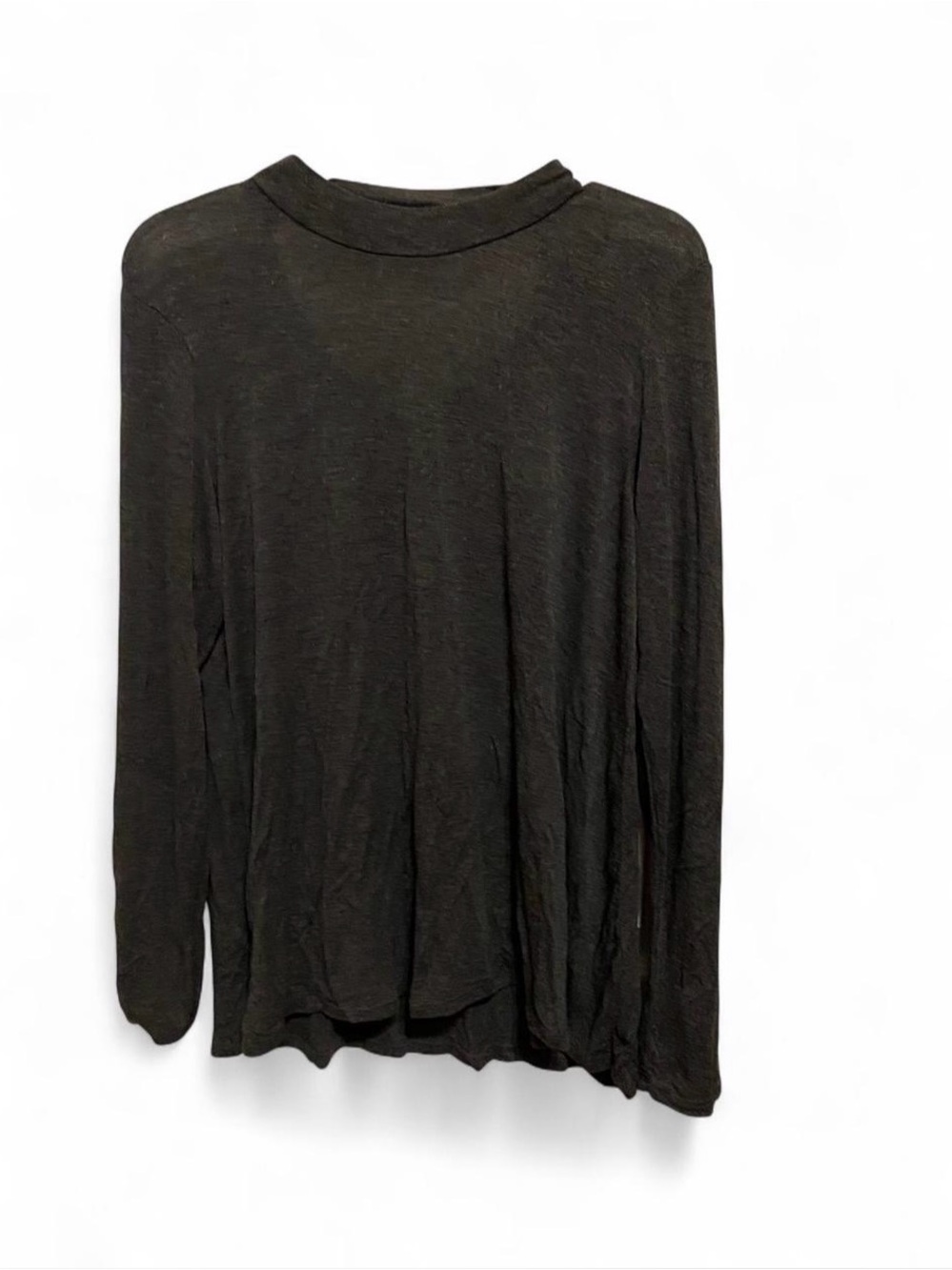 Mossimo Supply Co. Black Long Sleeve Crewneck Top
